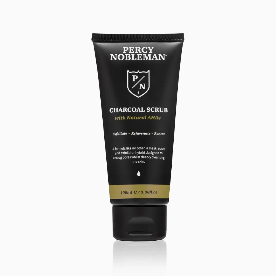 Percy Nobleman Charcoal Gesichtspeeling 100 ml Aktivkohle