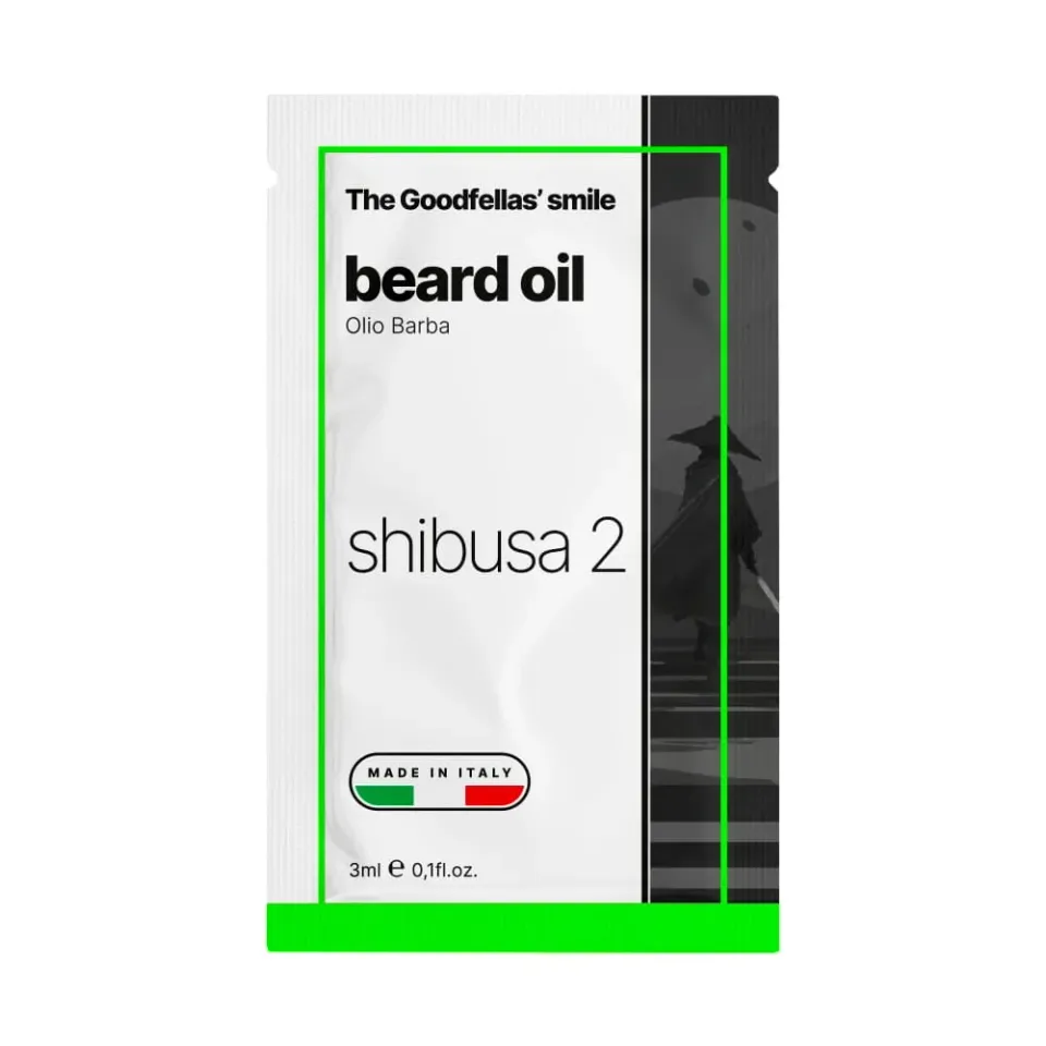 The Goodfellas' Smile Shibusa 2 Bartöl 3 ml Probe süß-holzig
