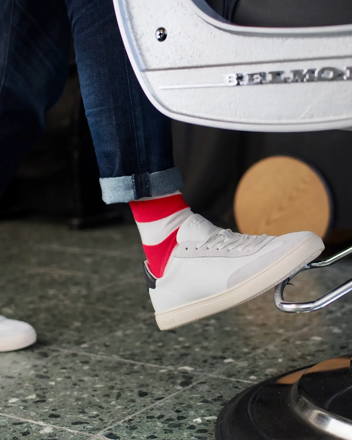 OAK Burlington Socken Barberpole Design