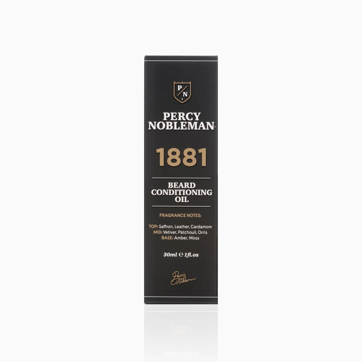 Percy Nobleman 1881 Bartöl 30ml Leder Patchouli Amber