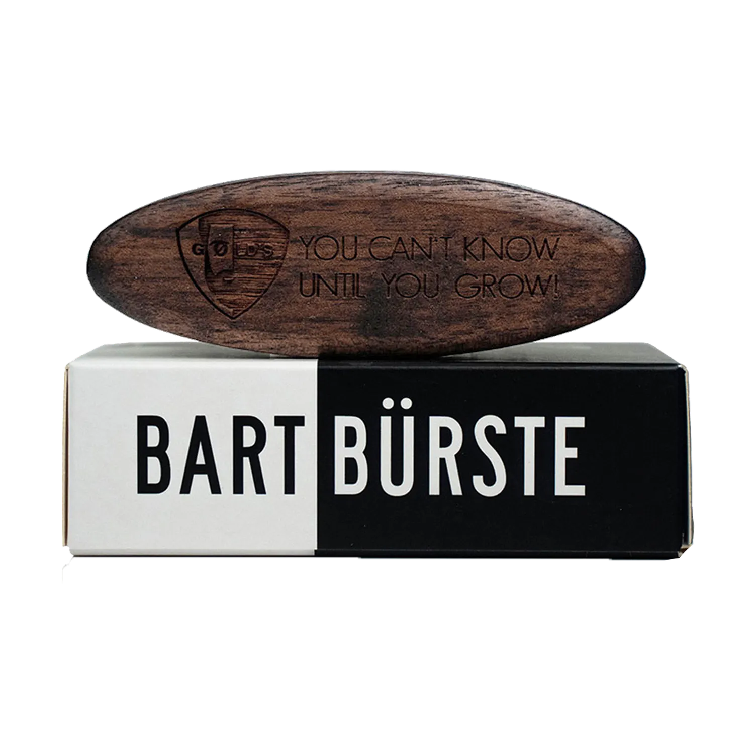 GØLD's Bartbürste Wildschweinborsten Nussbaum 83mm