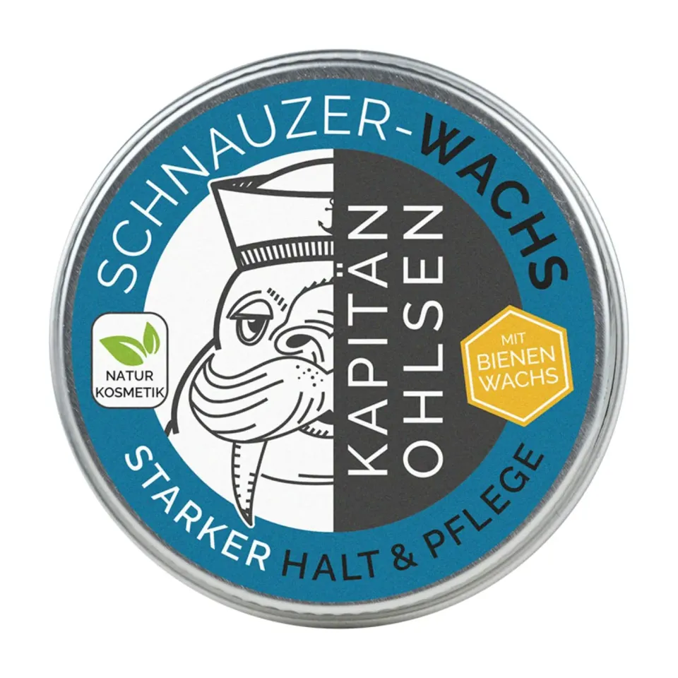 Kapitän Ohlsen Schnauzer Wachs Moustache sehr fester Halt