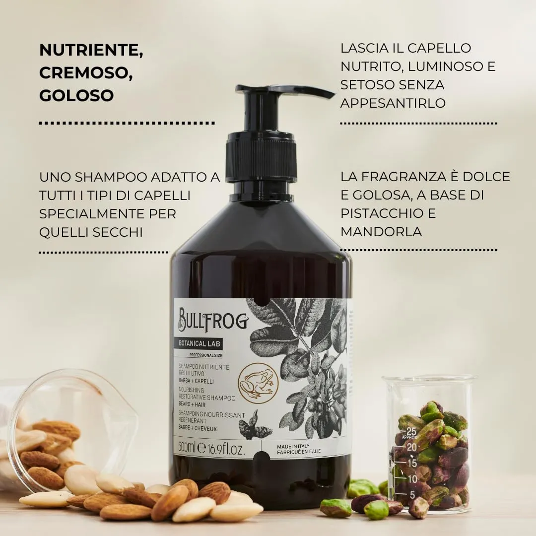 Bullfrog Haar- und Bartshampoo 500ml Pistazie-Mandel