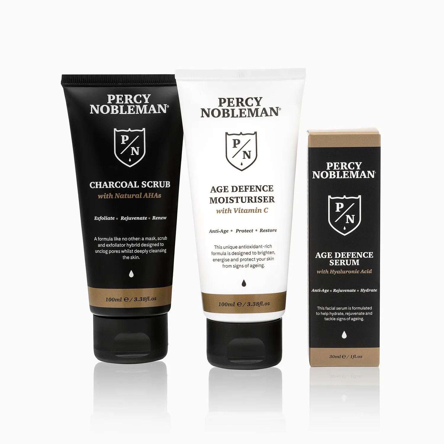Percy Nobleman Age Defence Pflegeset 3-teilig Hyaluron