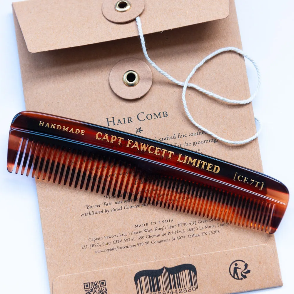 Captain Fawcett Hair Comb CF.7T Haarkamm fein Handarbeit