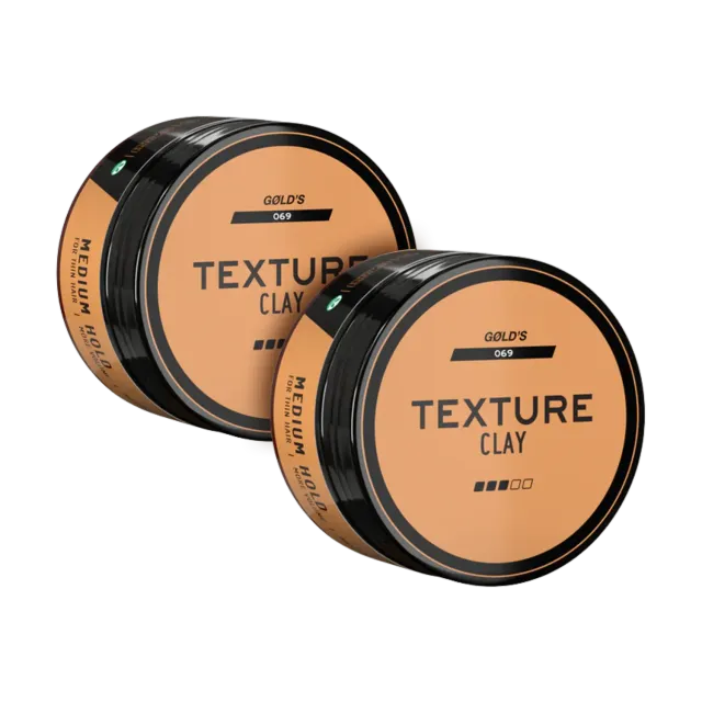 GØLD's Texture Clay Haartonerde 2x100ml Doppelpack