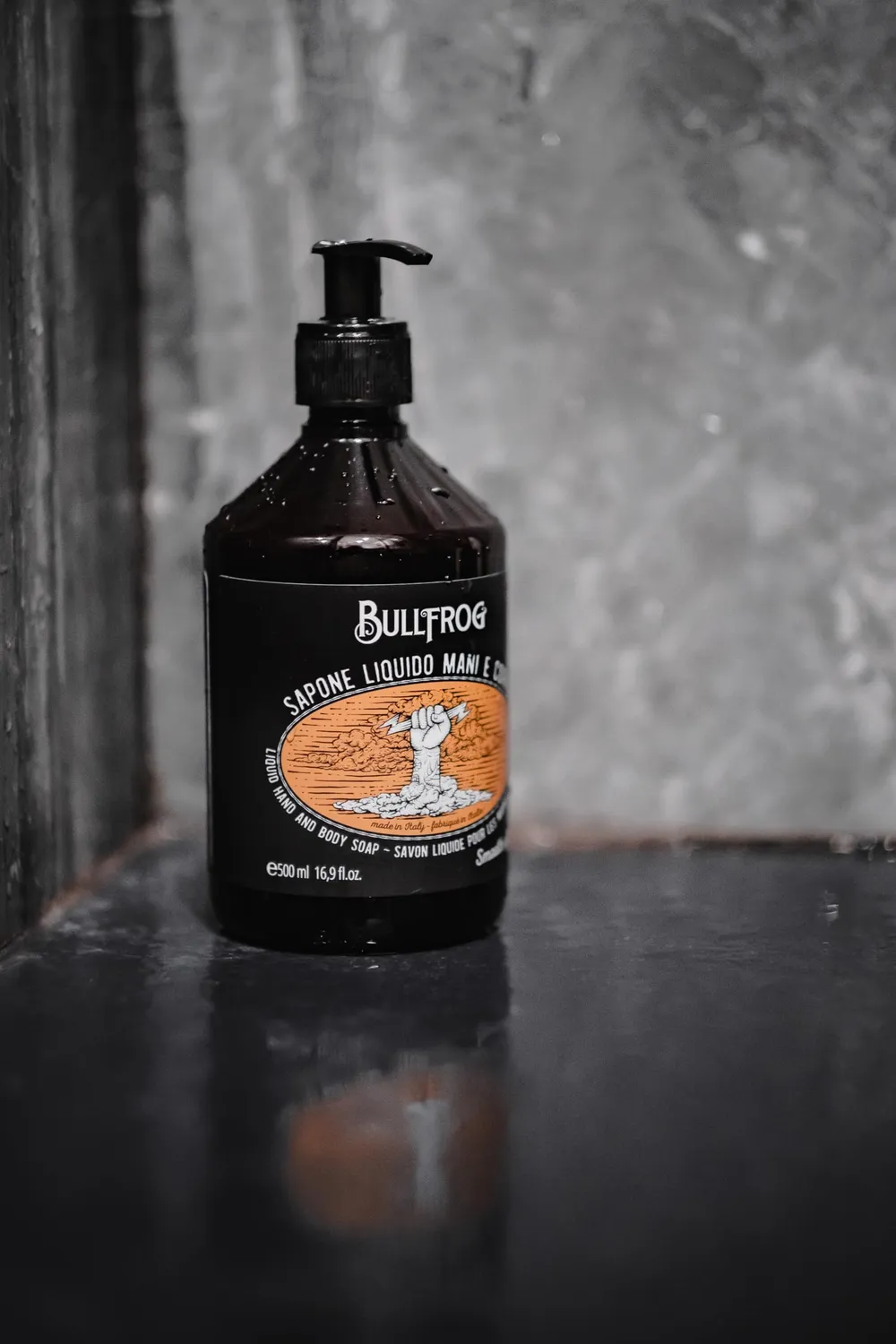 Bullfrog Flüssigseife Hände Körper 500ml würzig-frisch