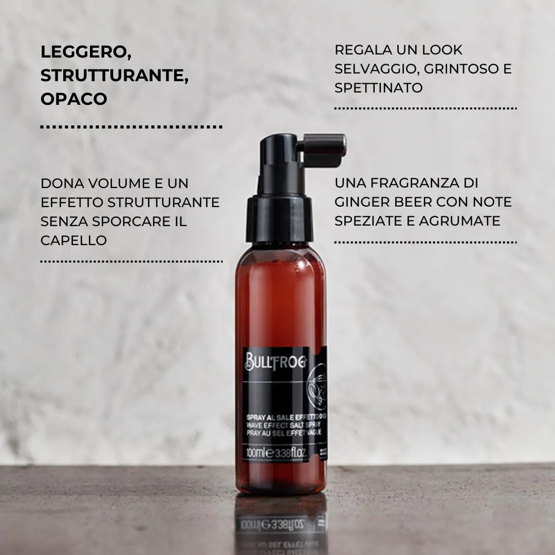 Bullfrog Salzspray Haarspray 100 ml Volumen Ginger Beer
