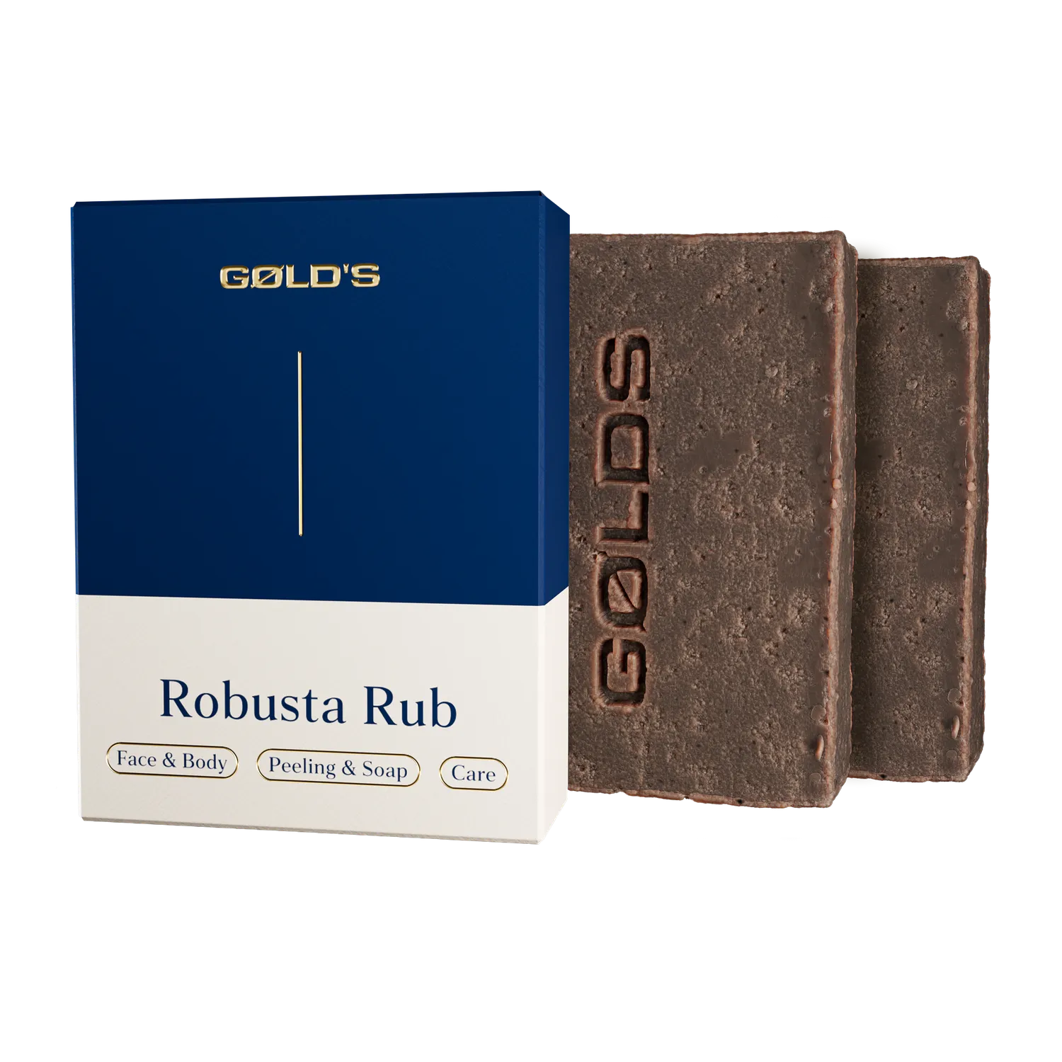 GØLD's Robusta Rub Seife 2x100 g Kaffee-Peeling