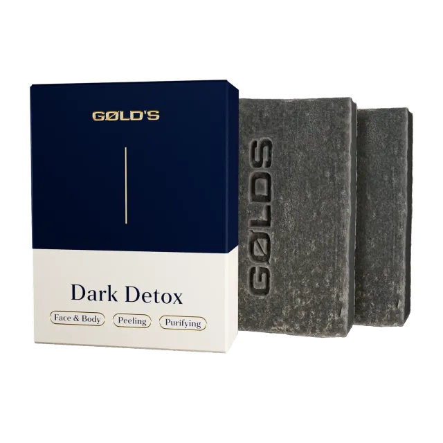 GØLD's Dark Detox Seife 2x100 g Aktivkohle Teer
