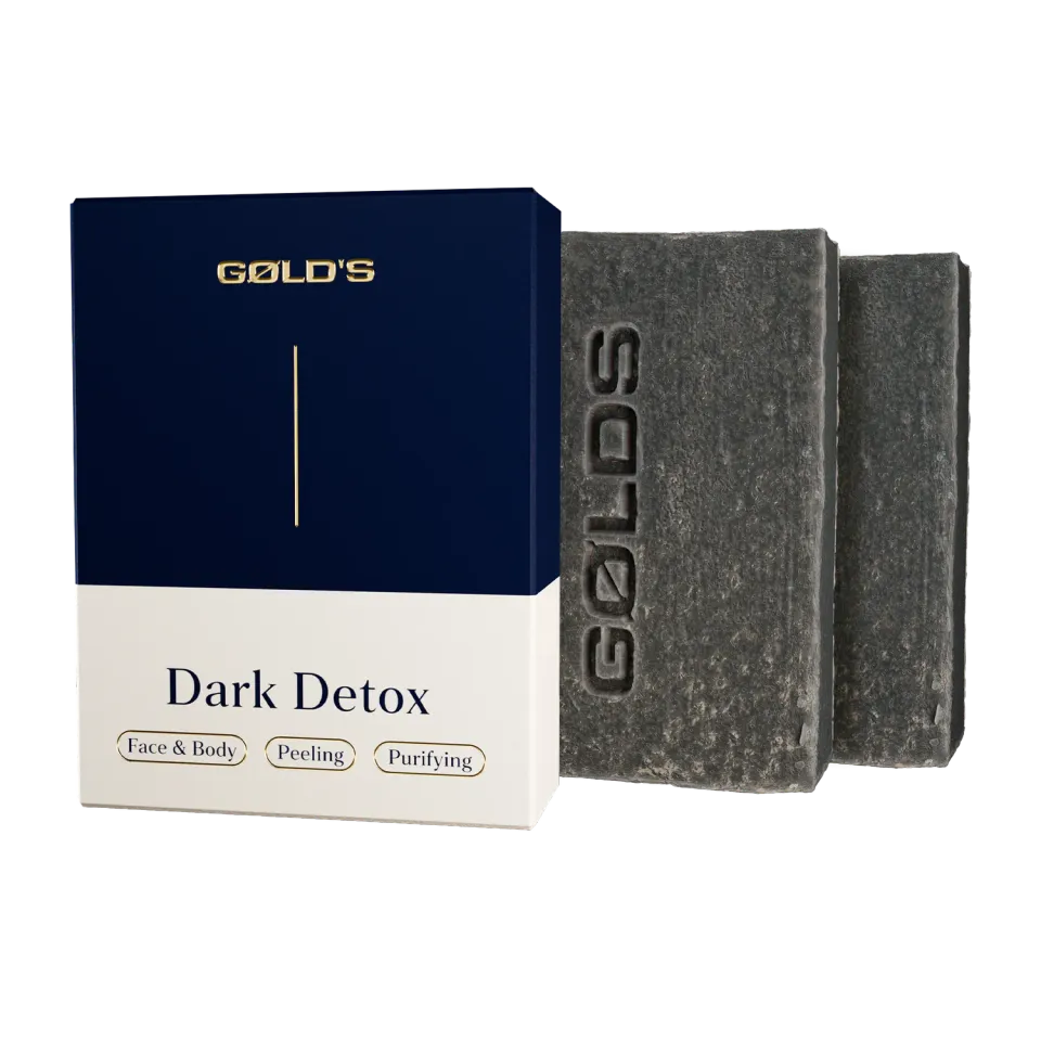 GØLD's Dark Detox Seife 2x100 g Aktivkohle Teer