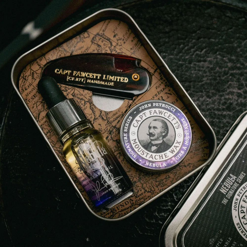 Captain Fawcett Nebula Survival Kit Bartset in Blechdose