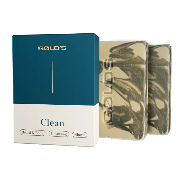 GØLD's Clean Bartseife 2x100g mit Arganöl