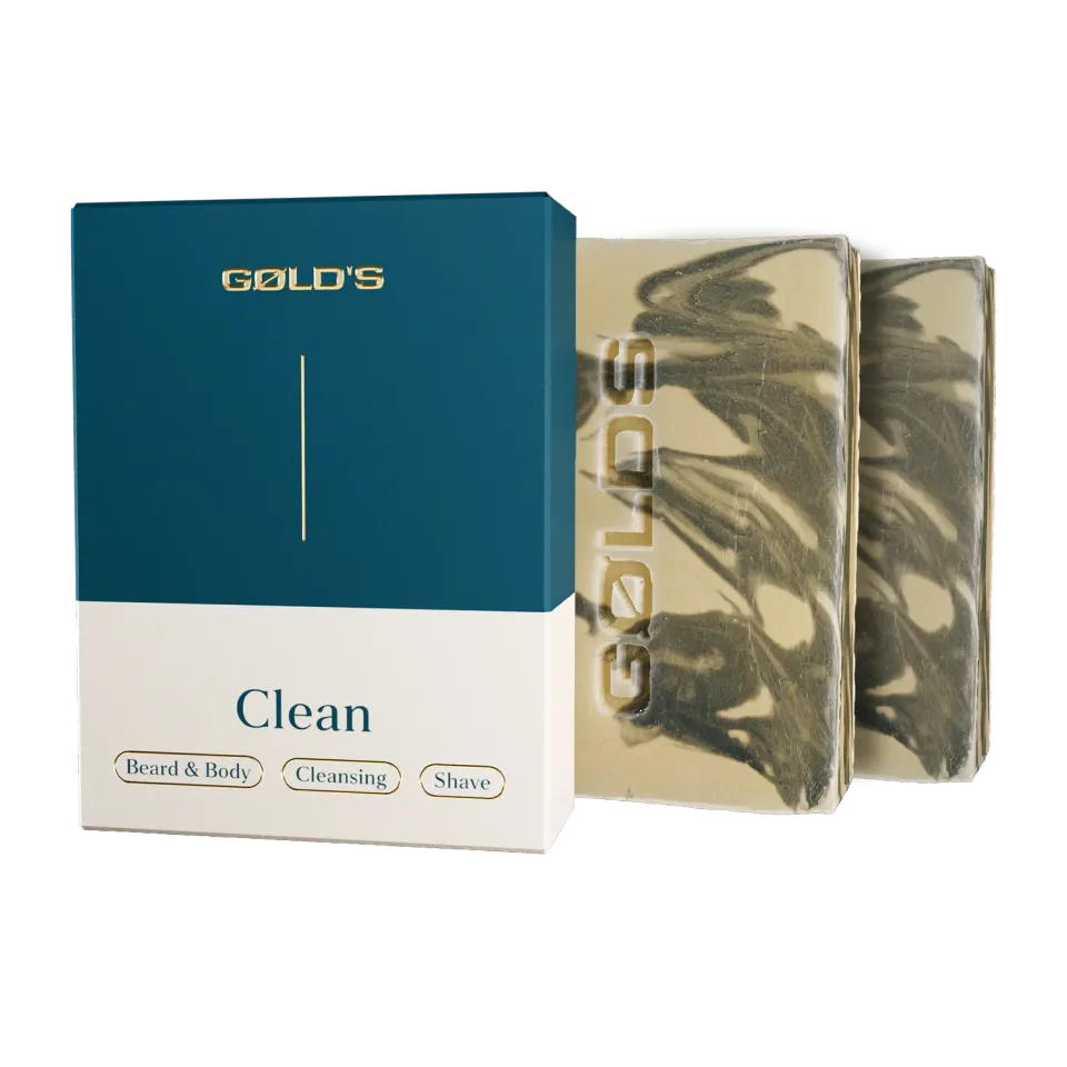 GØLD's Clean Bartseife 2x100g mit Arganöl