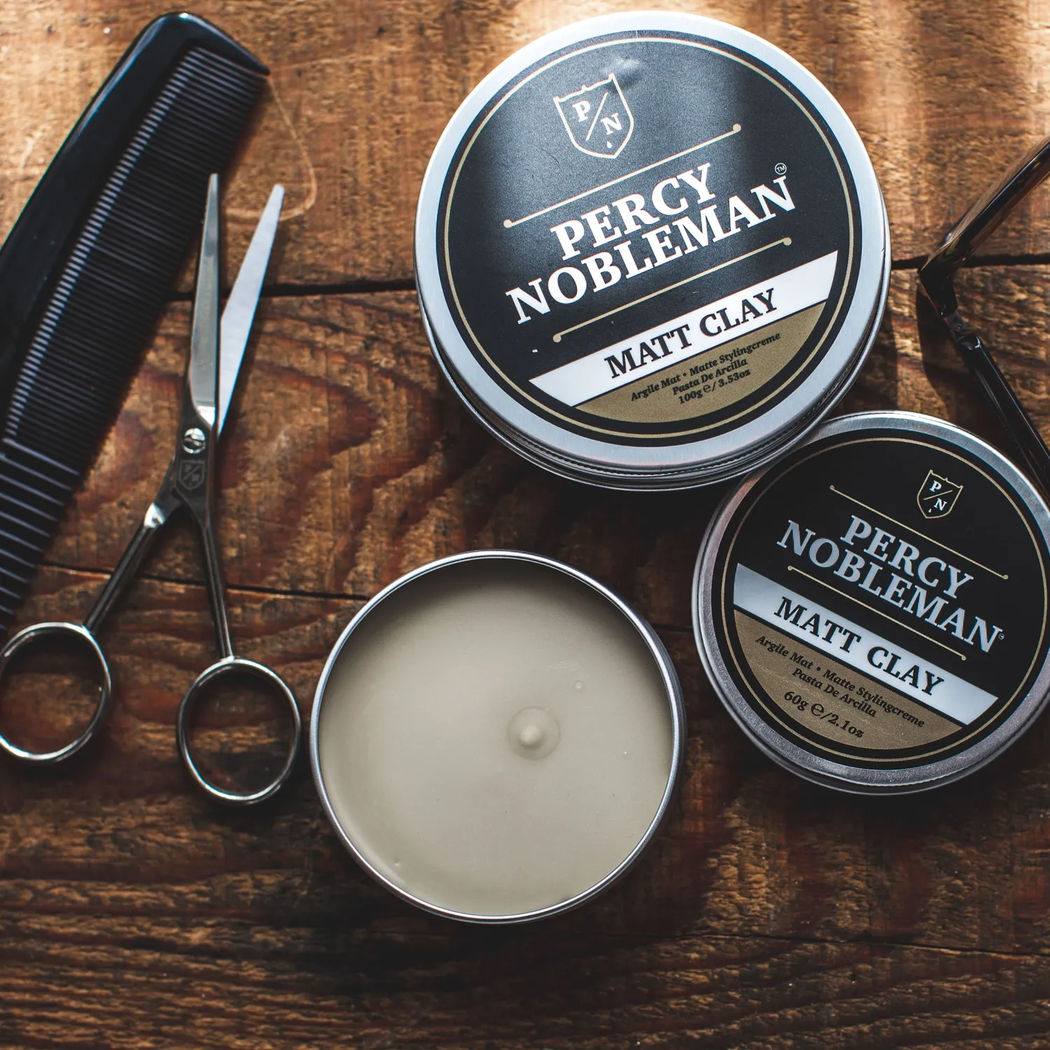 Percy Nobleman Matt Clay 100 g matt starker Halt