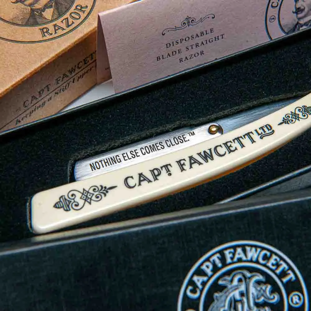 Captain Fawcett Rasiermesser Wechselklingen Kunstelfenbein