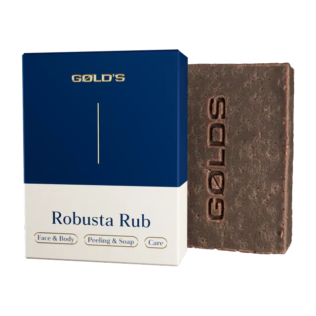 GØLD's Robusta Rub Naturseife 100g Kaffee-Peeling