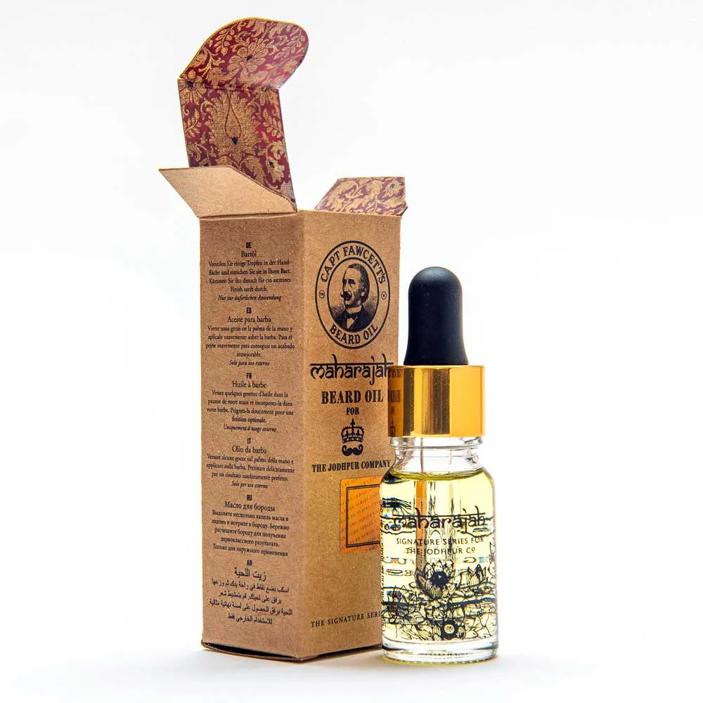 Captain Fawcett Maharajah Bartöl 10ml Rose Leder
