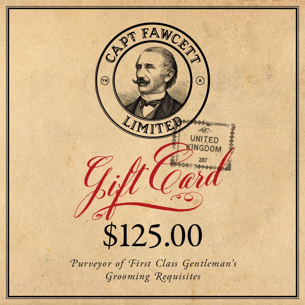 Captain Fawcett Gift Card Geschenkgutschein variabel einlösbar