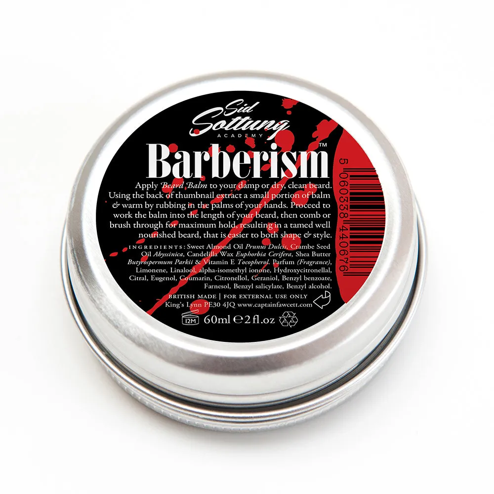 Captain Fawcett Barberism Bartbalsam Wachs Zedernholz