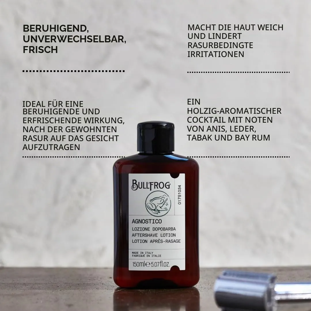 Bullfrog Agnostico Aftershave Lotion 150ml holzig beruhigend