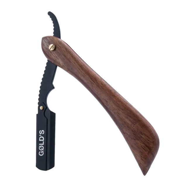 GØLD's Rasiermesser Holzgriff mit 5 Klingen