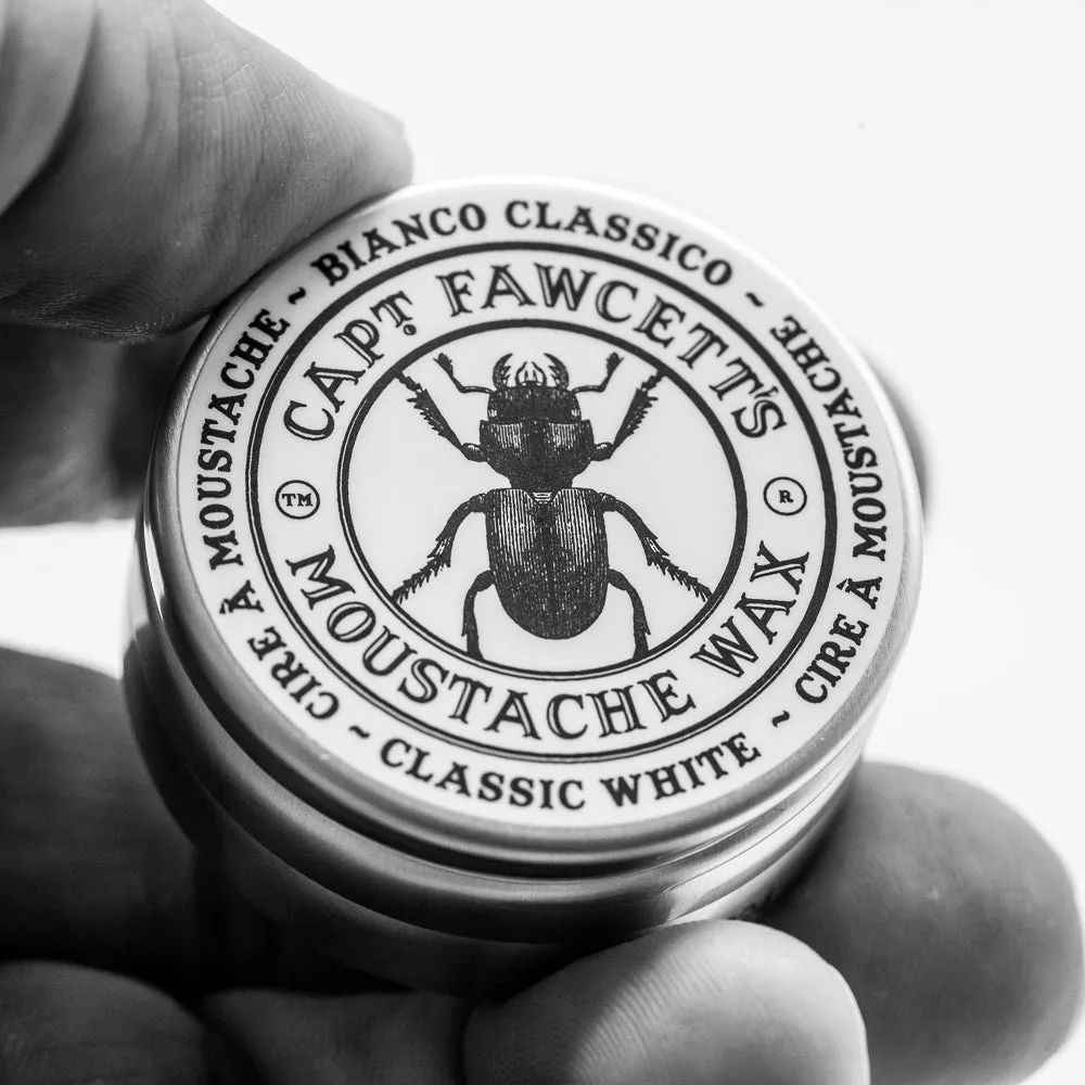 Captain Fawcett Bianco Classico Schnurrbartwachs grau