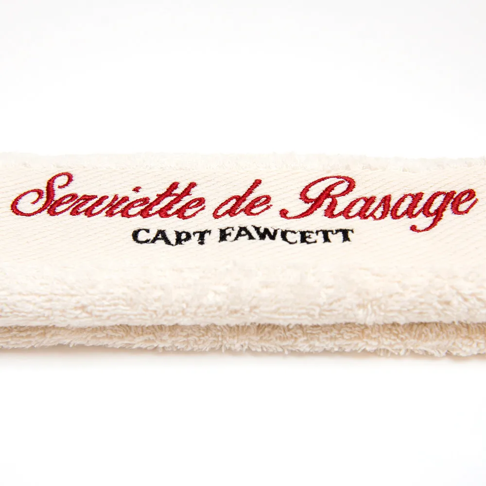 Captain Fawcett Rasierhandtuch Serviette de Rasage Baumwolle