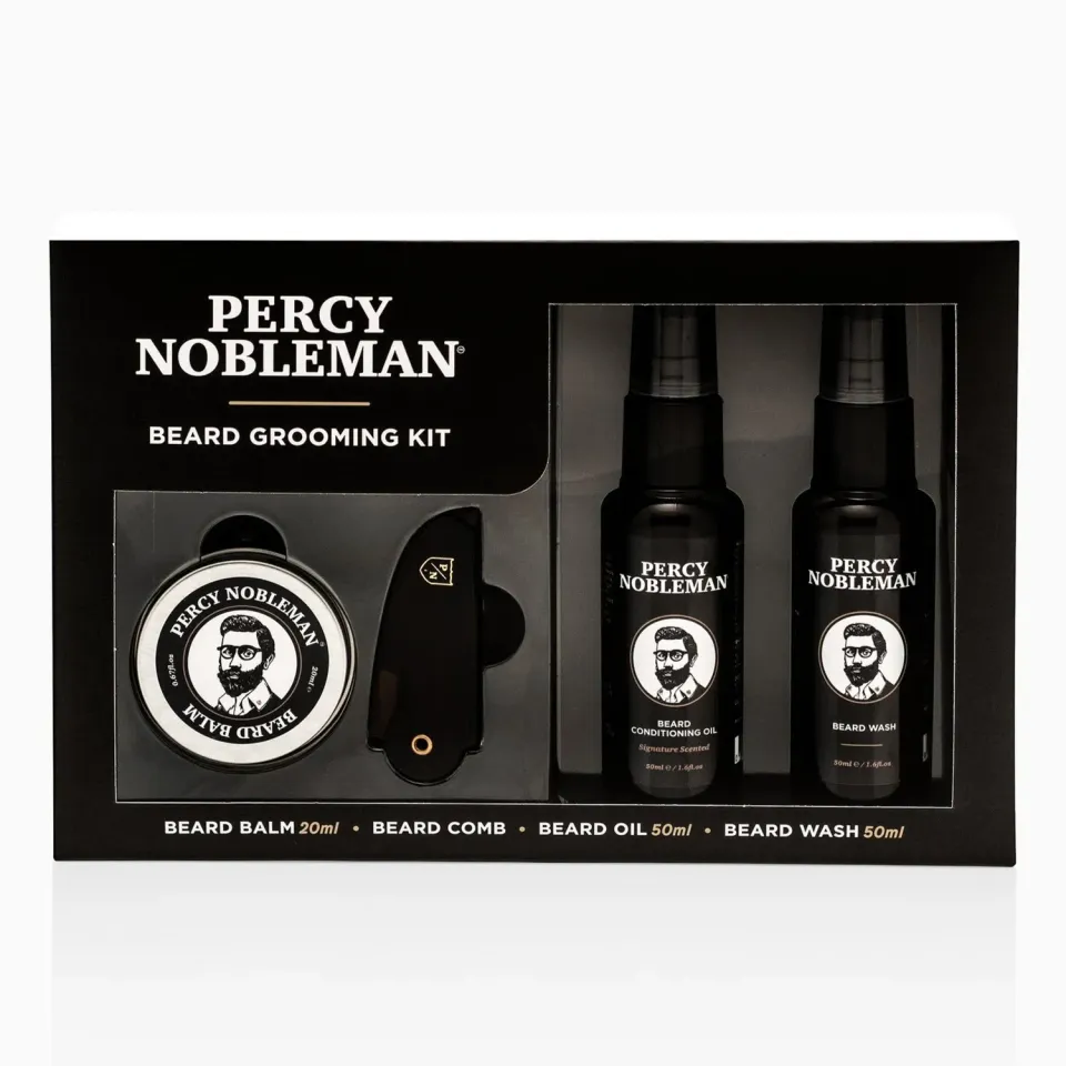 Percy Nobleman Beard Grooming Kit Bartpflegeset 4-teilig