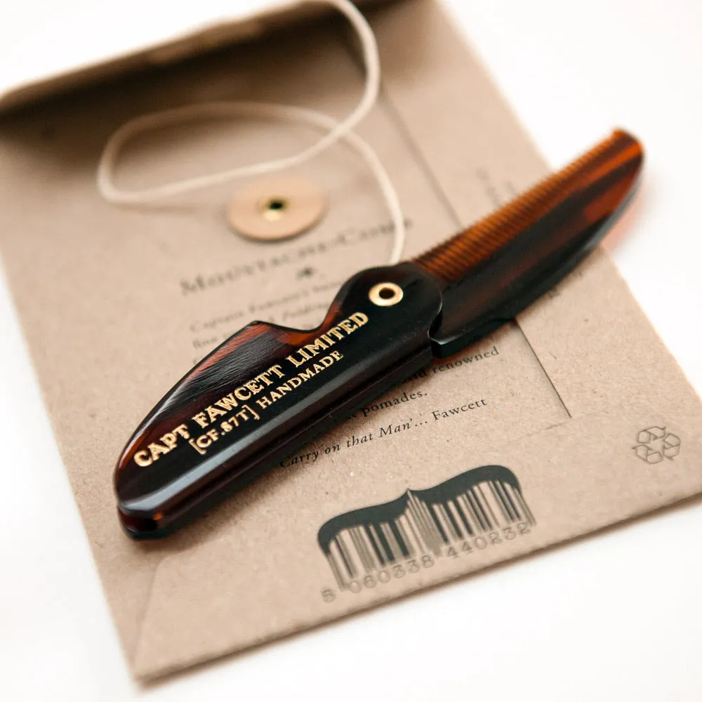 Captain Fawcett CF.87T Klappkamm Schnurrbart fein