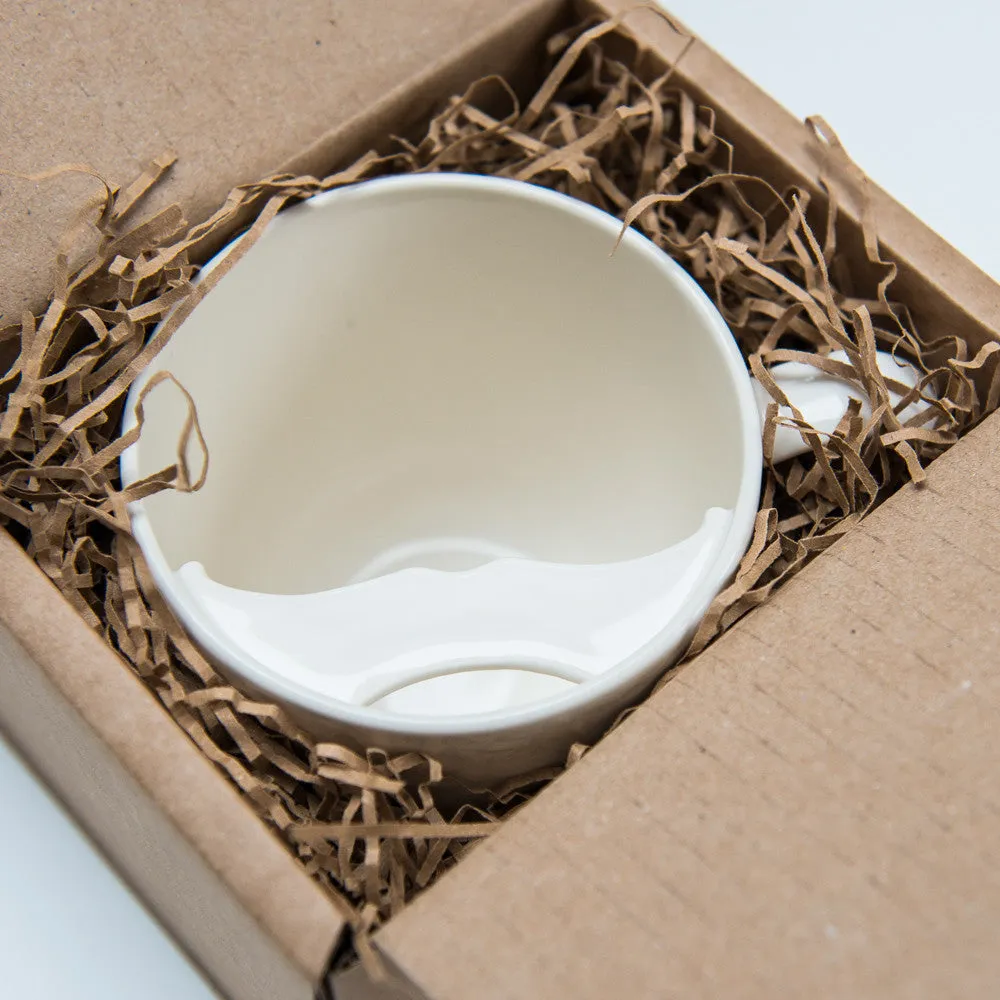 Captain Fawcett Moustache Guard Cup Tasse Large Rechtshänder