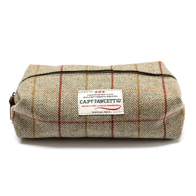 Captain Fawcett Tweed Washbag CF.318 Kulturbeutel