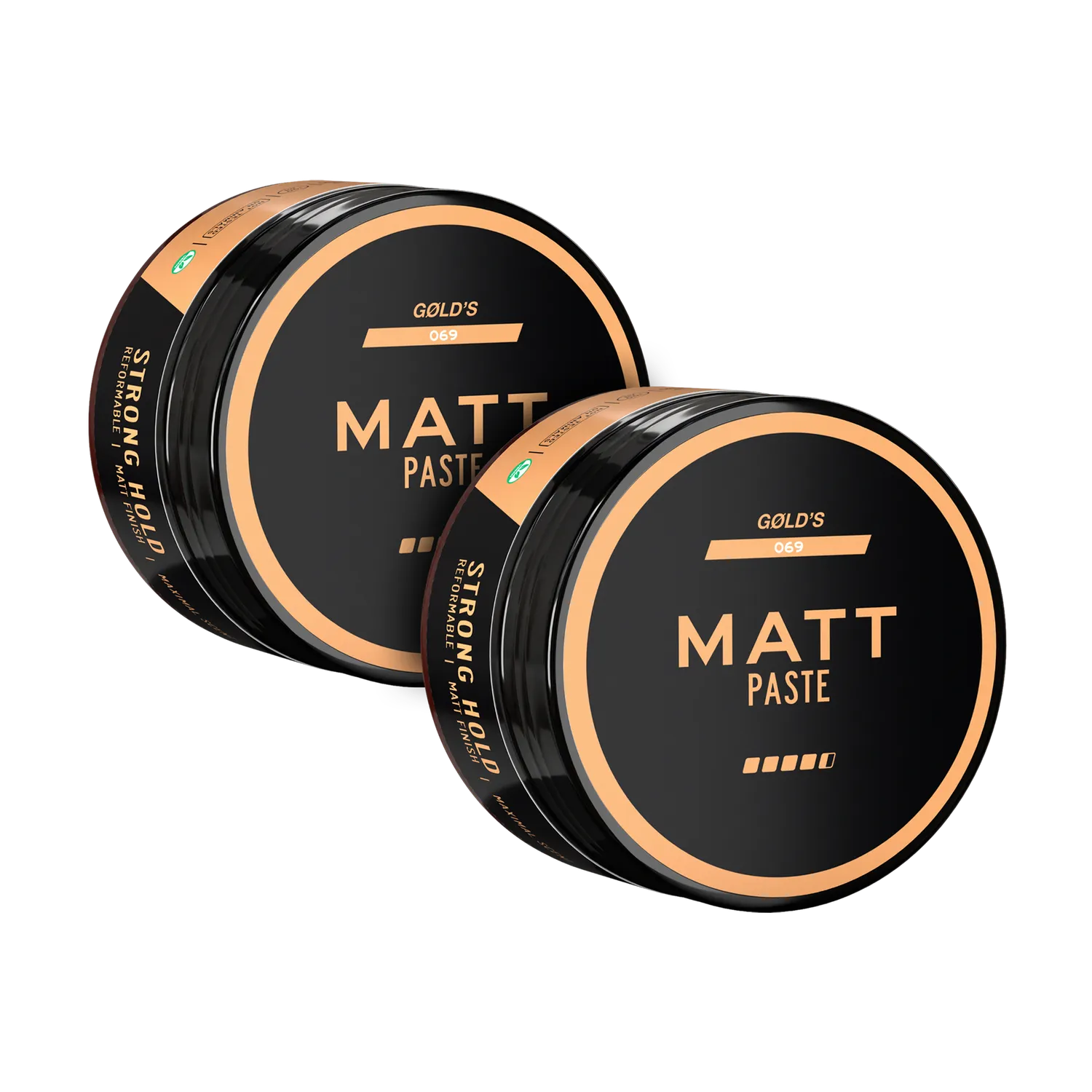 GØLD's Matt Paste Haarwachs 2x100ml Dose starker Halt