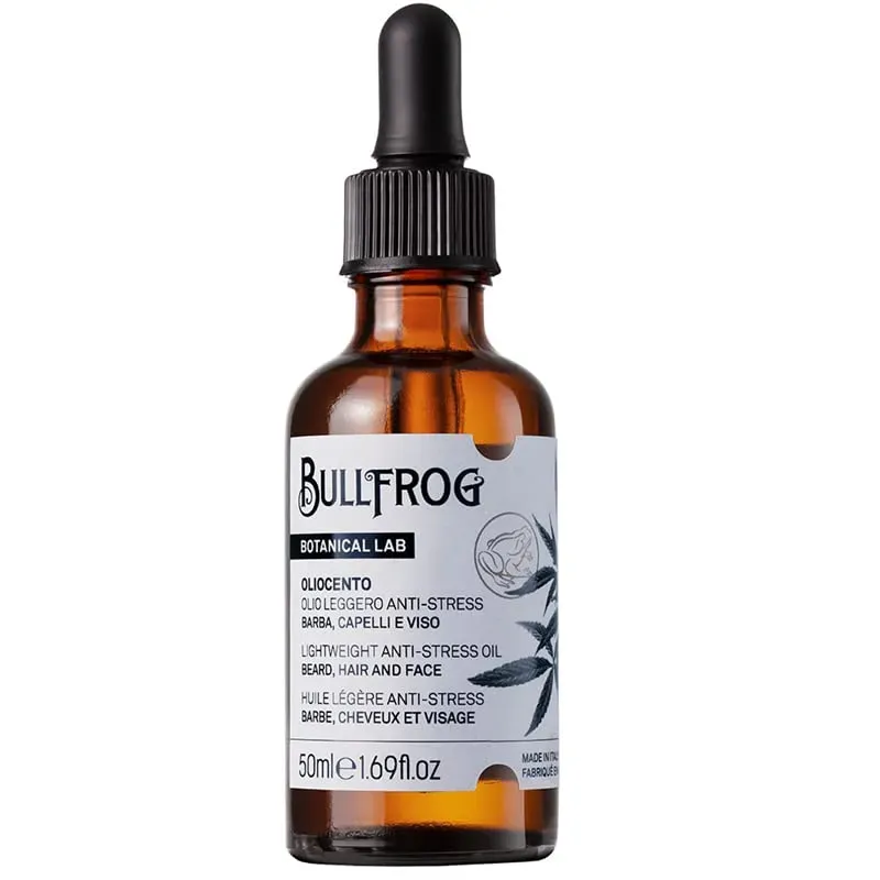 Bullfrog Bart- und Haaröl Hanfnote 50 ml natürlich