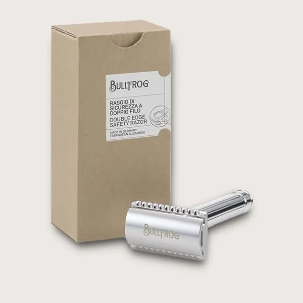Bullfrog Sicherheitsrasierer Double Edge Chrom Metall