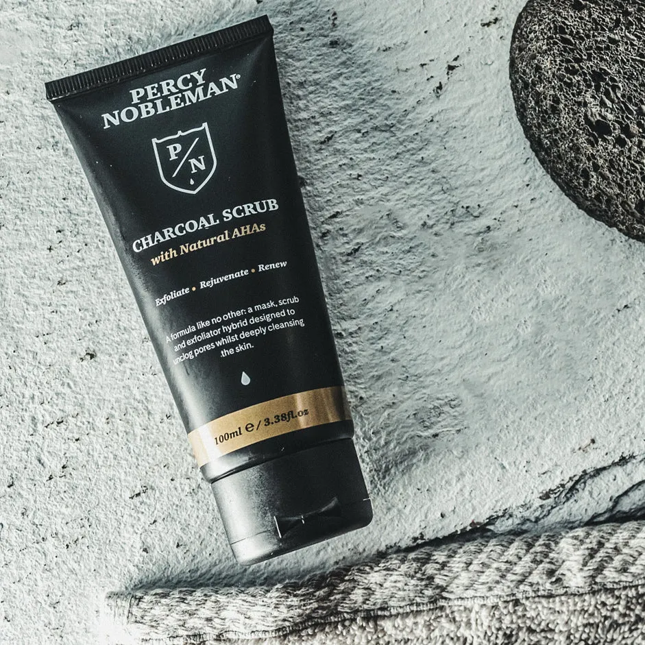 Percy Nobleman Charcoal Gesichtspeeling 100 ml Aktivkohle