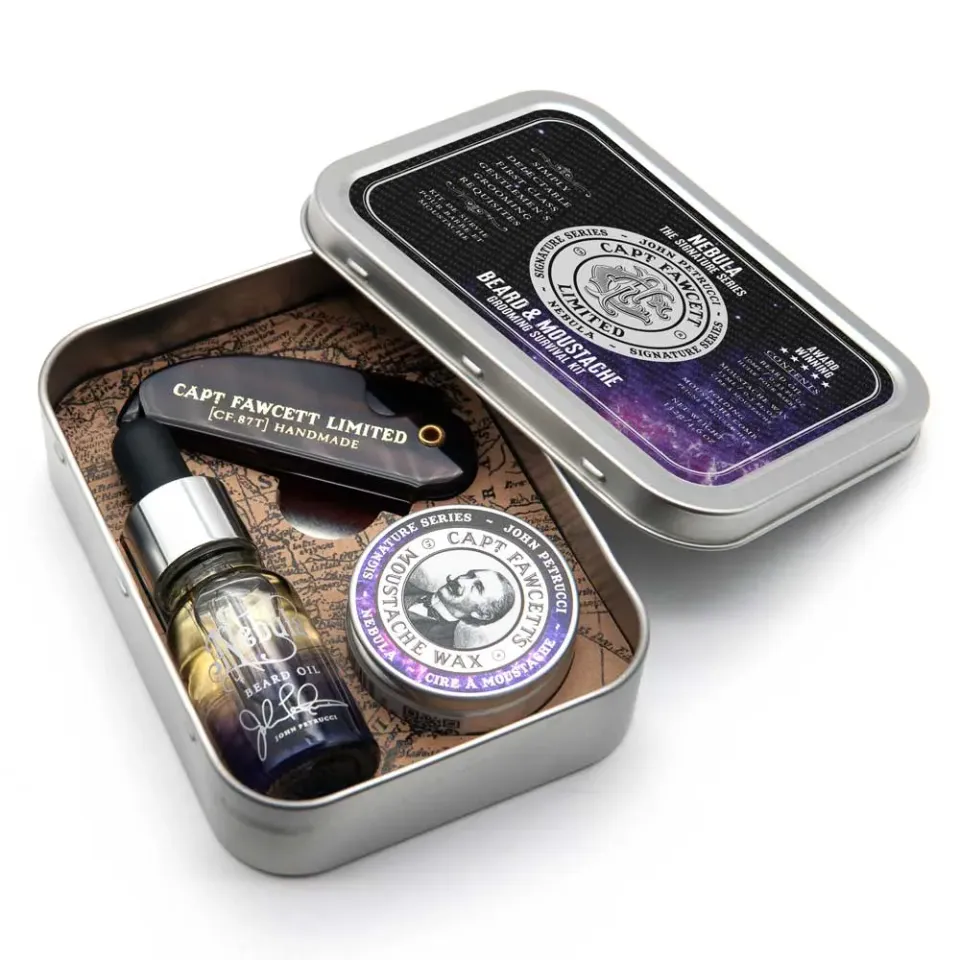 Captain Fawcett Nebula Survival Kit Bartset in Blechdose