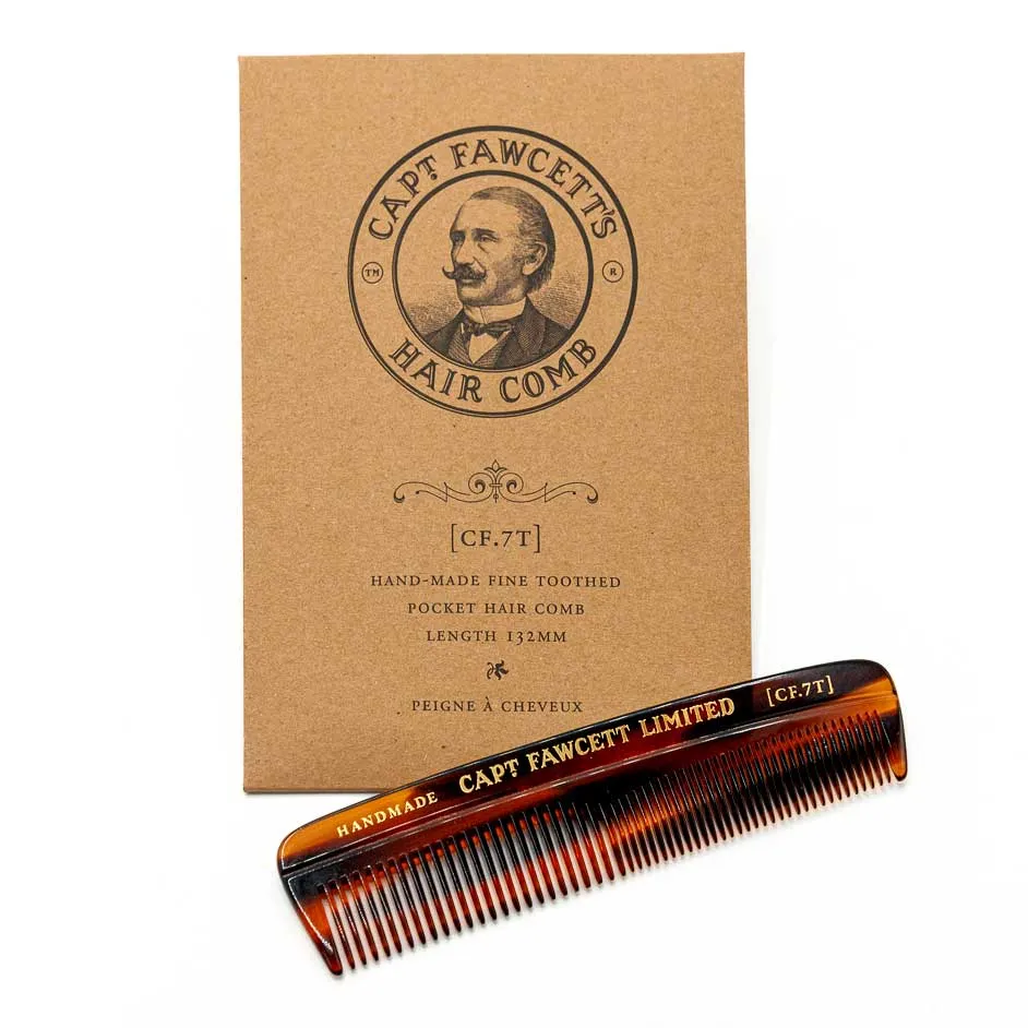 Captain Fawcett Hair Comb CF.7T Haarkamm fein Handarbeit