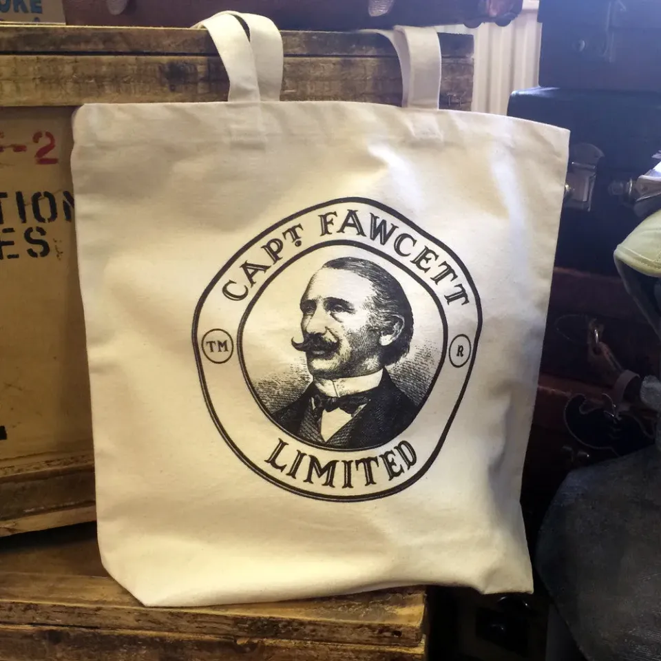 Captain Fawcett Captain's Tote Tasche Baumwolle vintage
