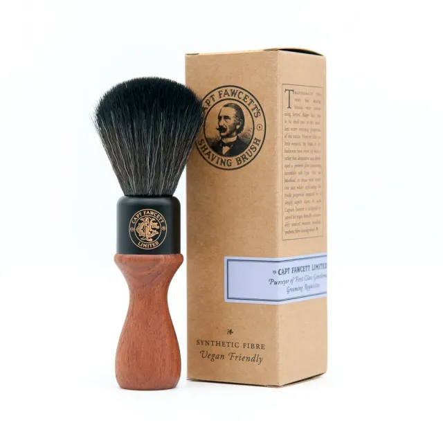 Captain Fawcett Synthetic Fibre Rasierpinsel Holz vegan