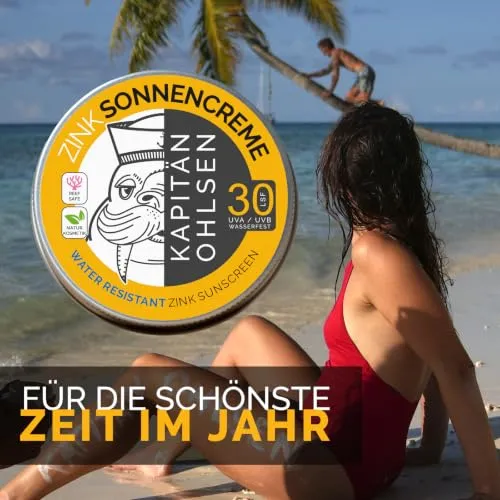 Kapitän Ohlsen Zink Sonnencreme LSF 30 90 g mineralisch