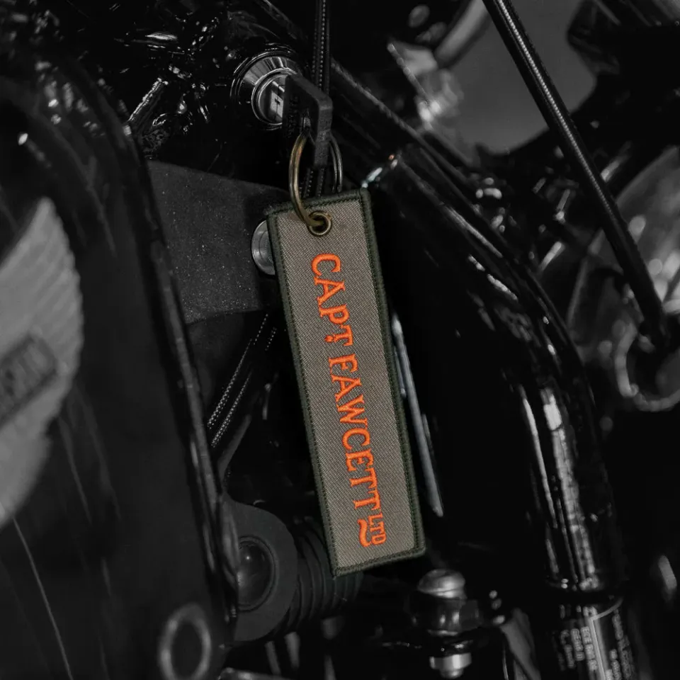 Captain Fawcett Schlüsselanhänger Stoff khaki orange