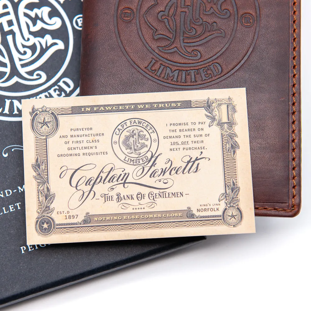 Captain Fawcett Slim Geldbörse Leder RFID-Schutz