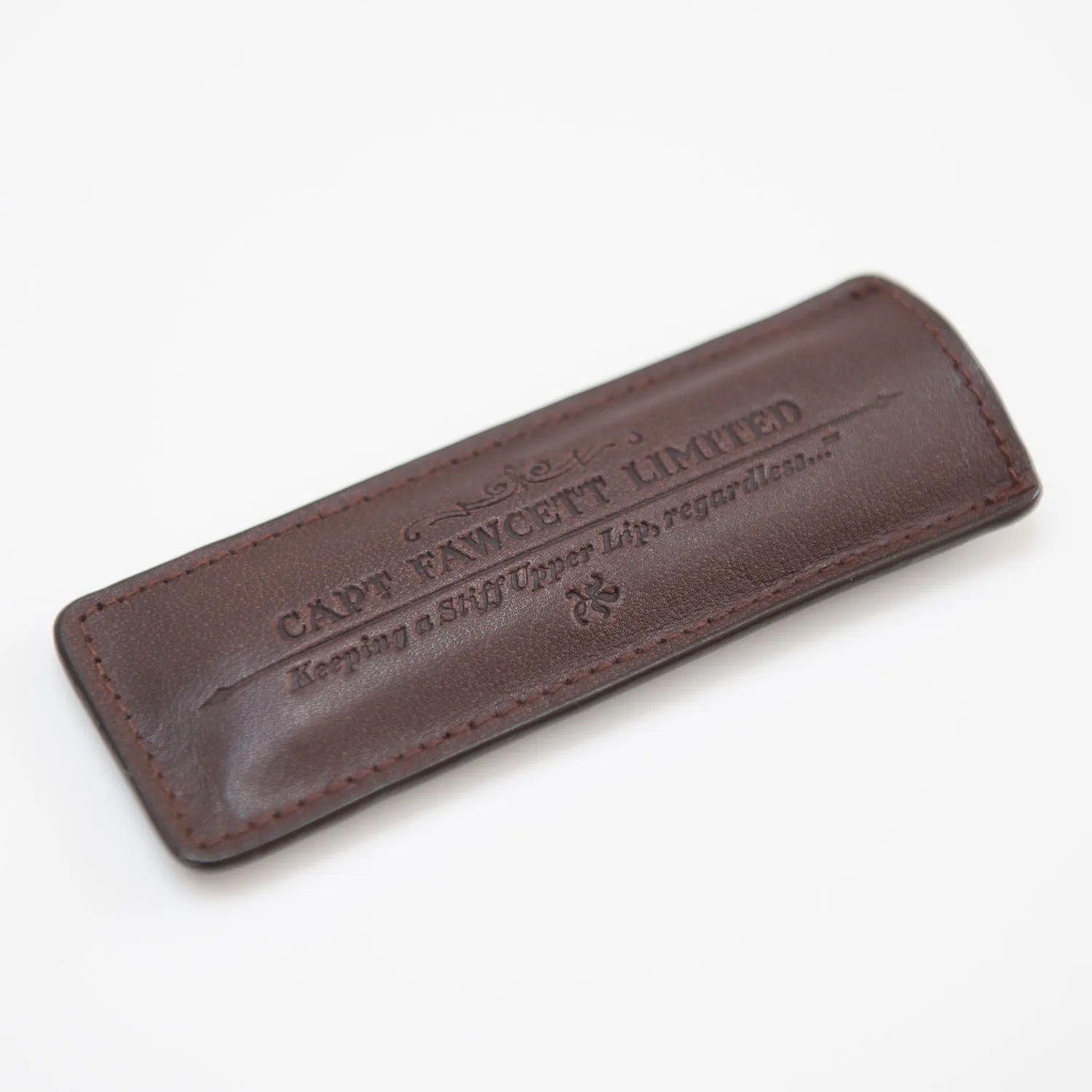 Captain Fawcett Lederetui CF.82T für Klapp-Bartkamm