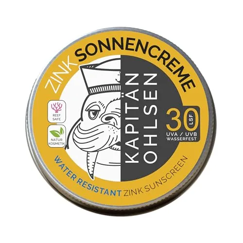 Kapitän Ohlsen Zink Sonnencreme LSF 30 90 g mineralisch