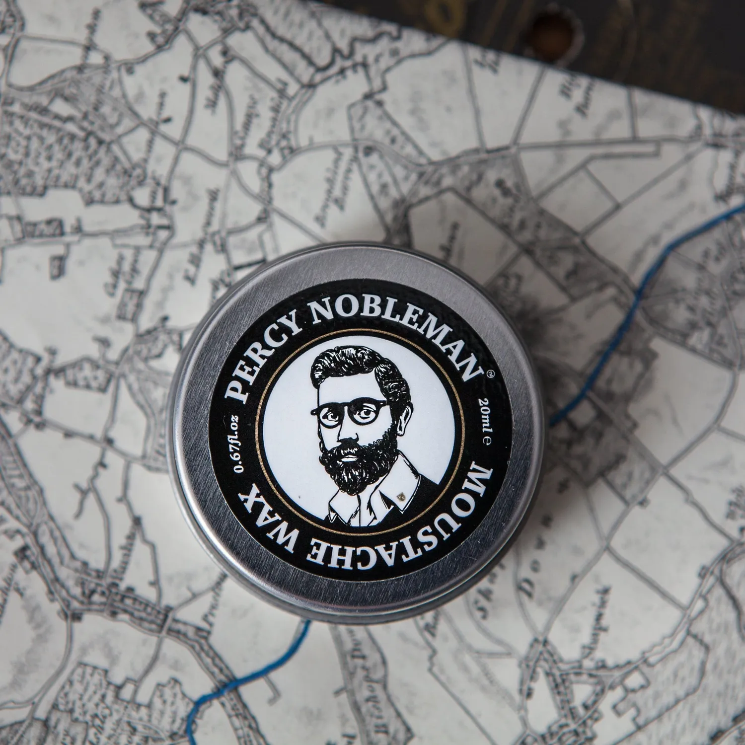 Percy Nobleman Moustache Schnurrbartwachs 20g Bienenwachs