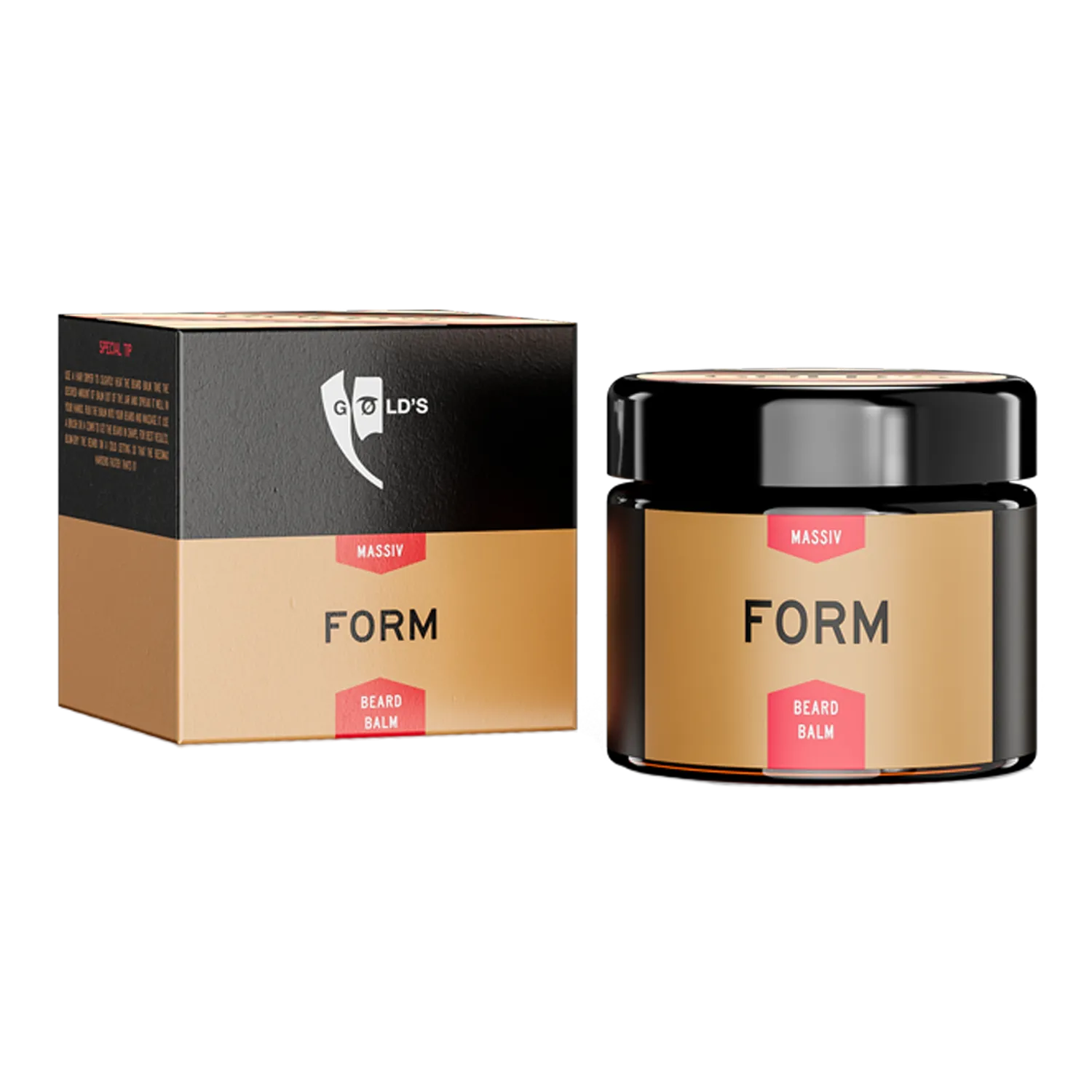 GØLD's Bartbalsam Form 30ml Glastiegel Bienenwachs