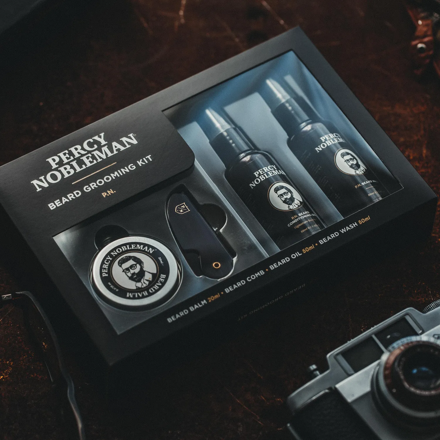 Percy Nobleman Beard Grooming Kit Bartpflegeset 4-teilig