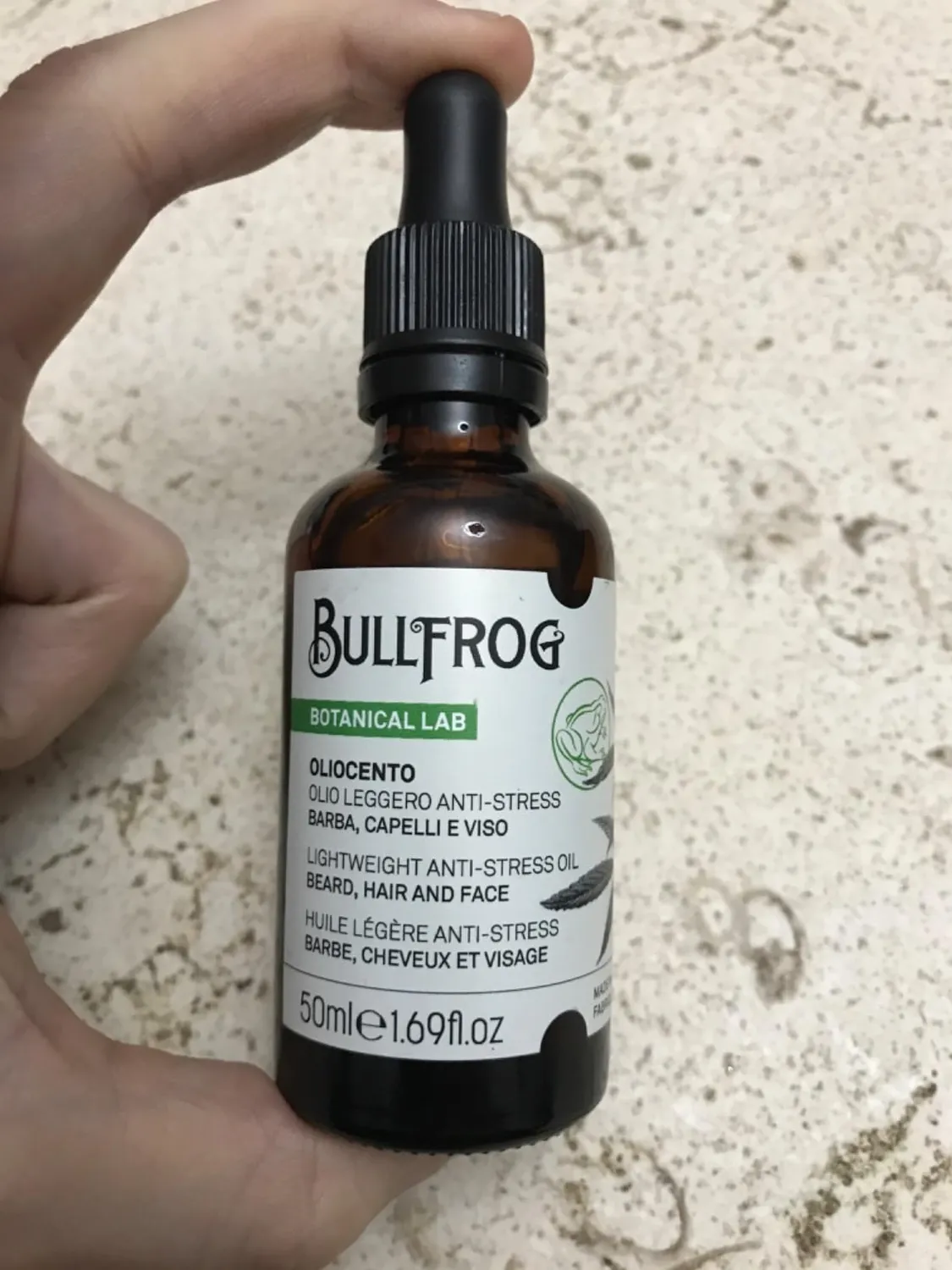 Bullfrog Bart- und Haaröl Hanfnote 50 ml natürlich