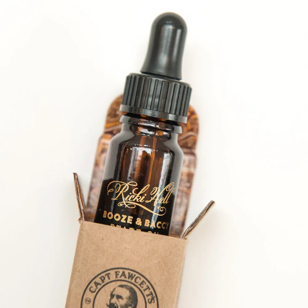 Captain Fawcett Booze & Baccy Bartöl 10 ml Reise Tabak Vanille
